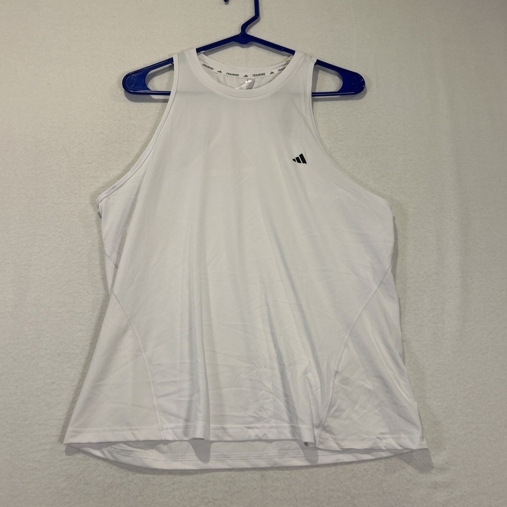 Adidas Designed for Train Workout Tank Top Womens Large IX9416 White